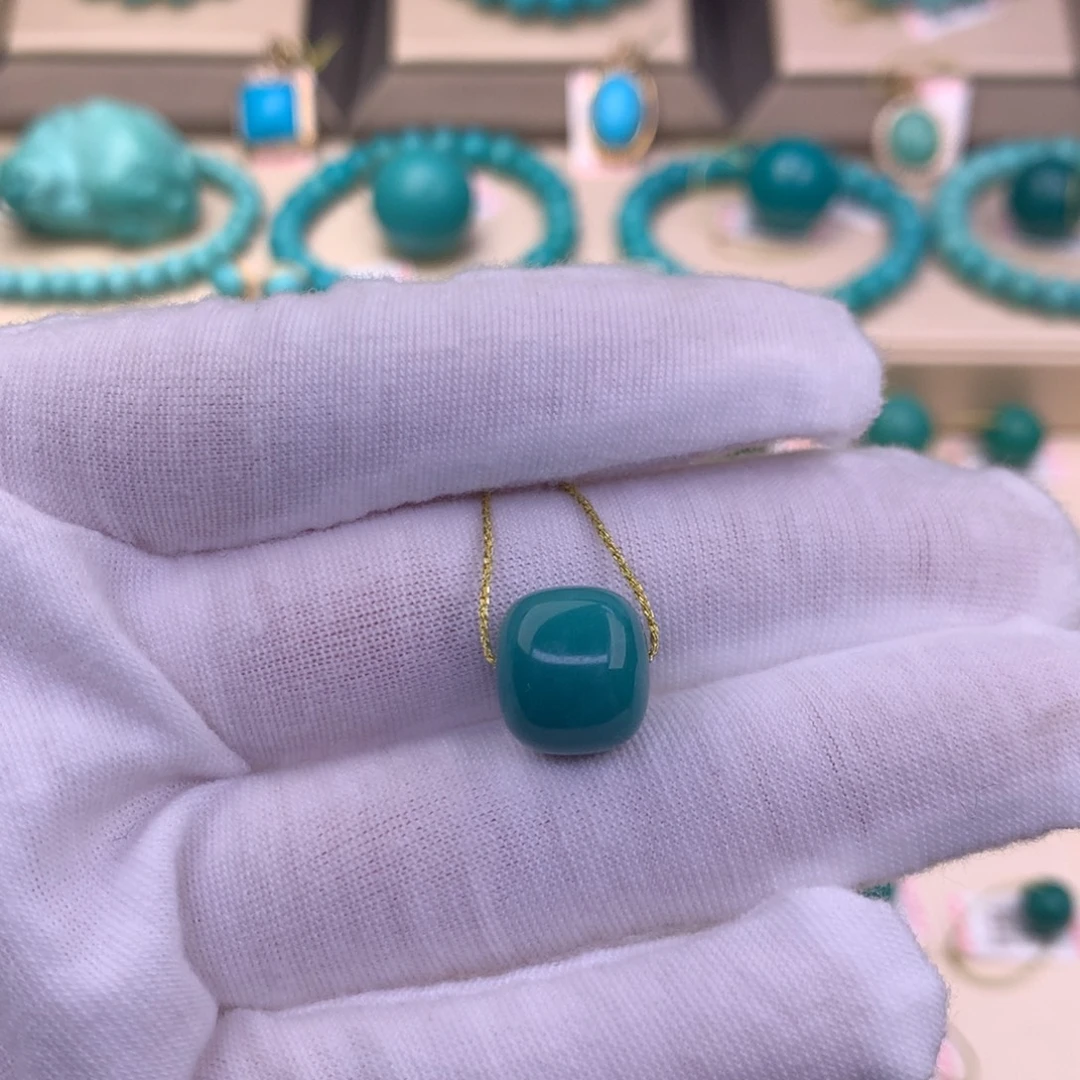 未镶嵌绿松石珠宝奇石12*11