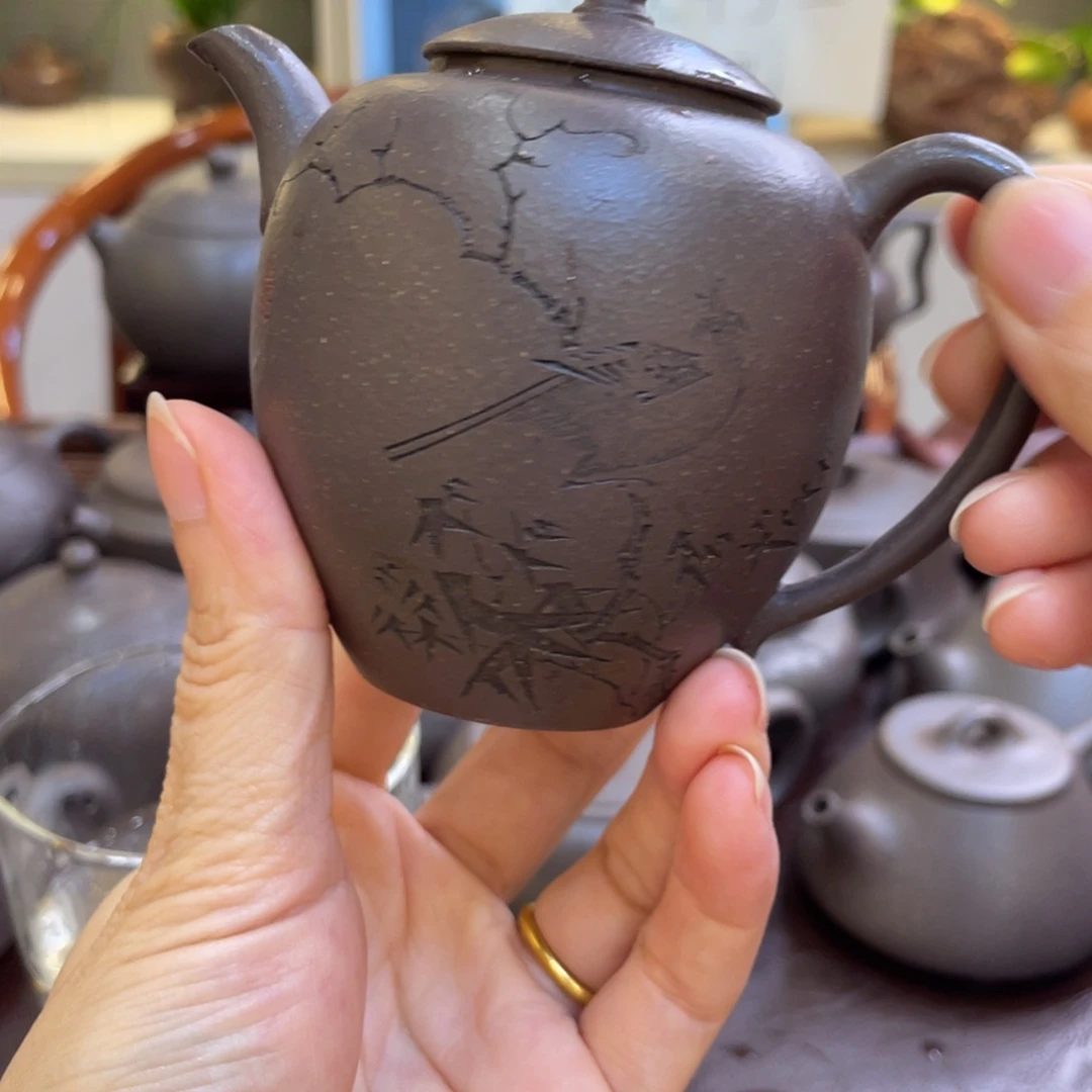 茶壶紫砂宜兴紫砂料原矿紫砂天青泥