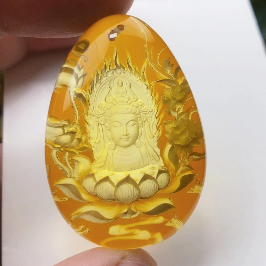 【闪购商品】金珀吊坠(不含链)未镶嵌