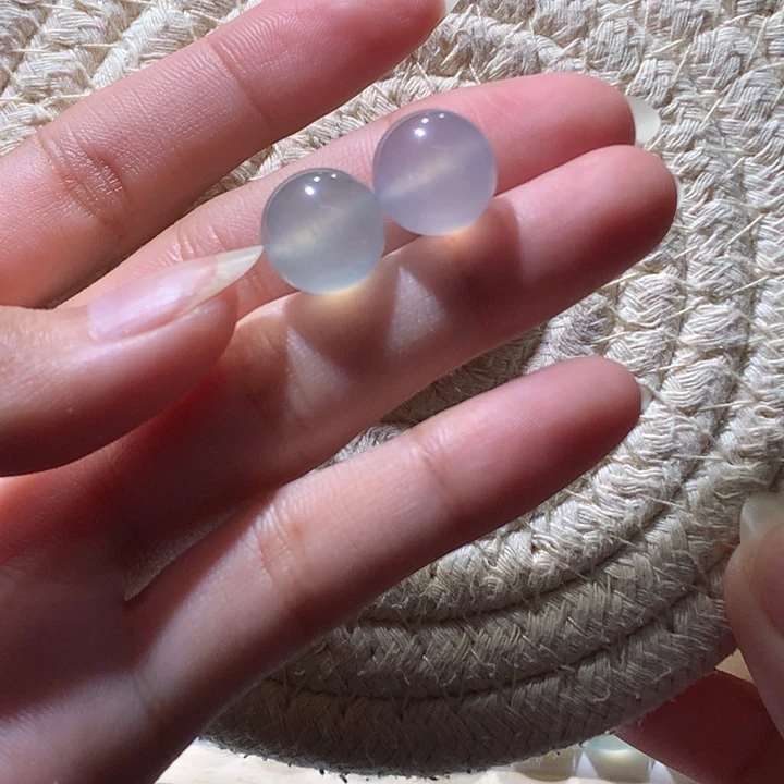 翡翠散珠天然缅A近高冰黑钢紫和蓝钢卡12