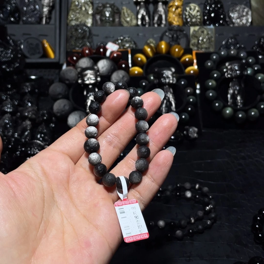 黑曜岩珠宝奇石未镶嵌对**说