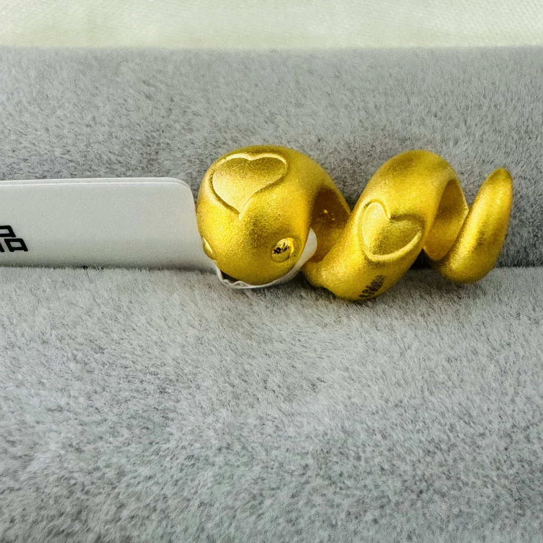 【夏夏专享】足金999饰品 小蛇吊坠 1.29 GP