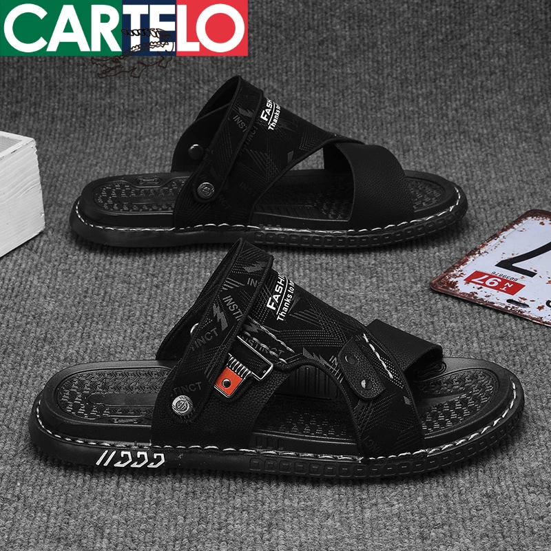 卡帝乐鳄鱼男鞋凉鞋2025春季新款外穿开车凉拖两用防滑耐磨沙滩鞋