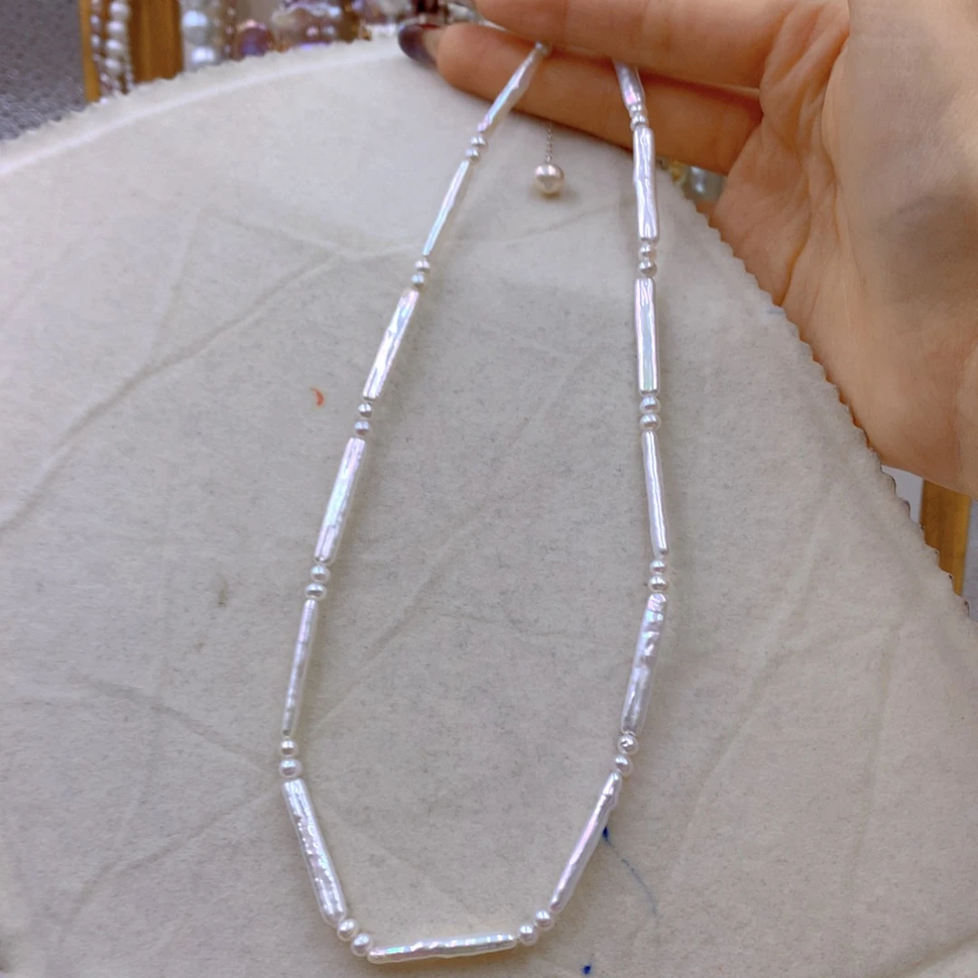 淡水珍珠耳饰银S925镶嵌用****9