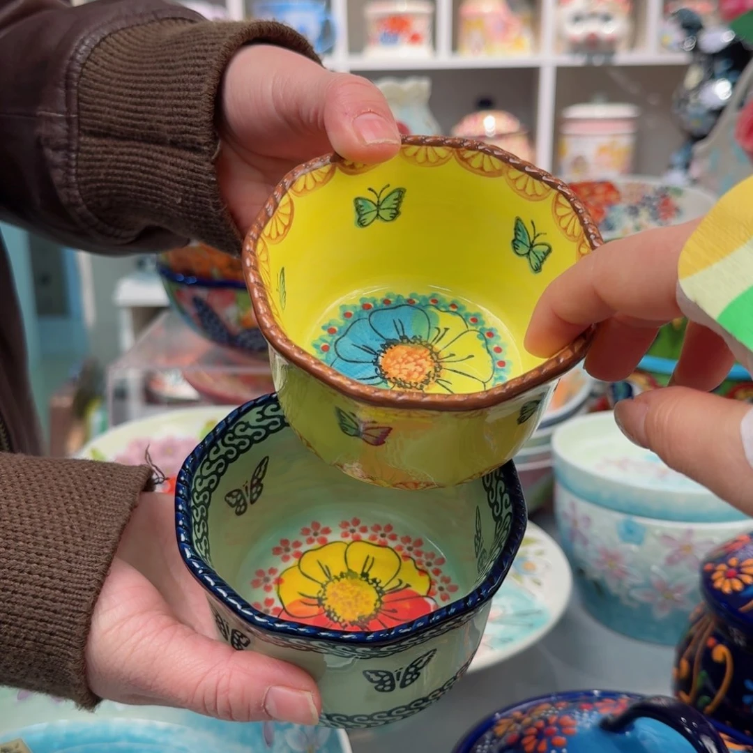 瓷片4英寸小烤碗2只看图