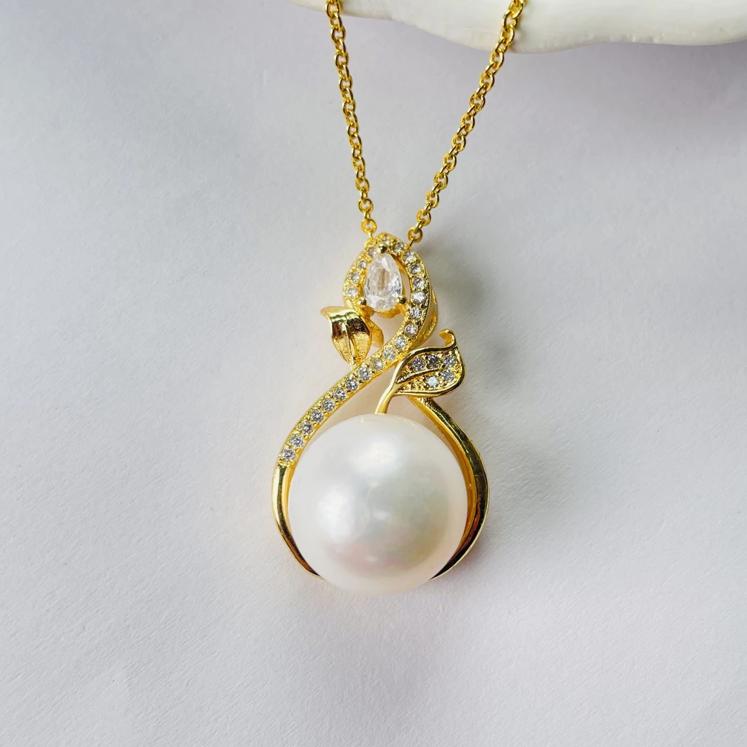 111 /富婆首选  大白珠吊坠 经典气质轻奢款吊坠 赠链