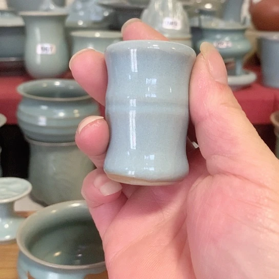 原产地手瓷，天青盖置