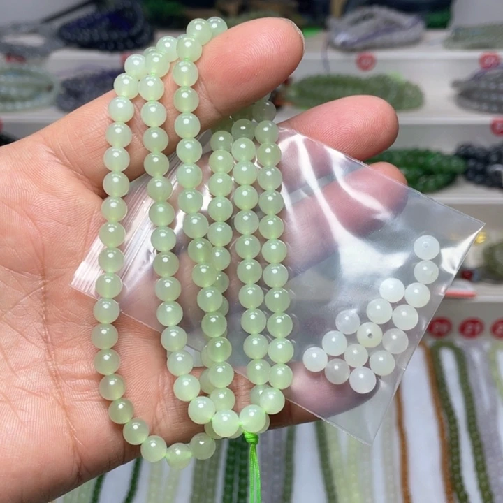 和田玉颈饰未镶嵌顺****）6mm