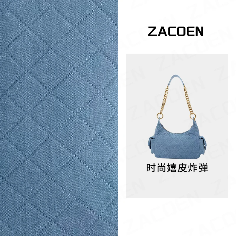 机车包牛仔布 托特单肩包
