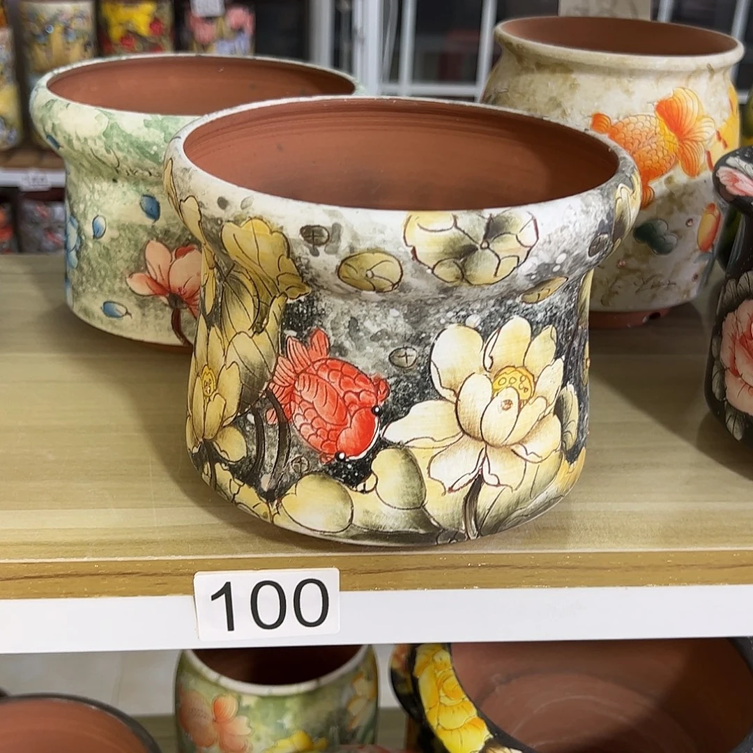 景德镇炫彩手绘口15高13.5