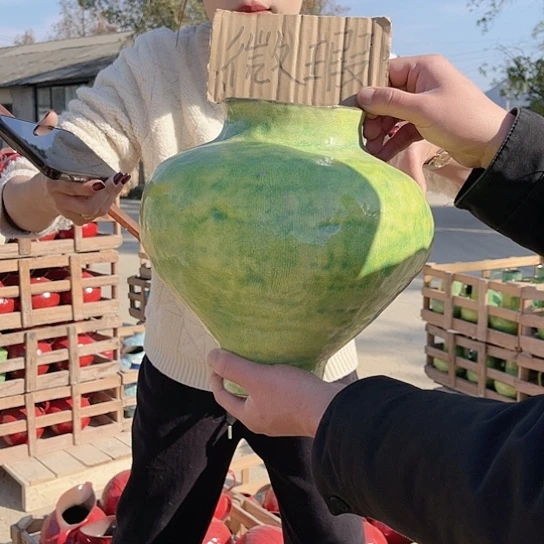 陶瓷绿色微瑕介意勿拍