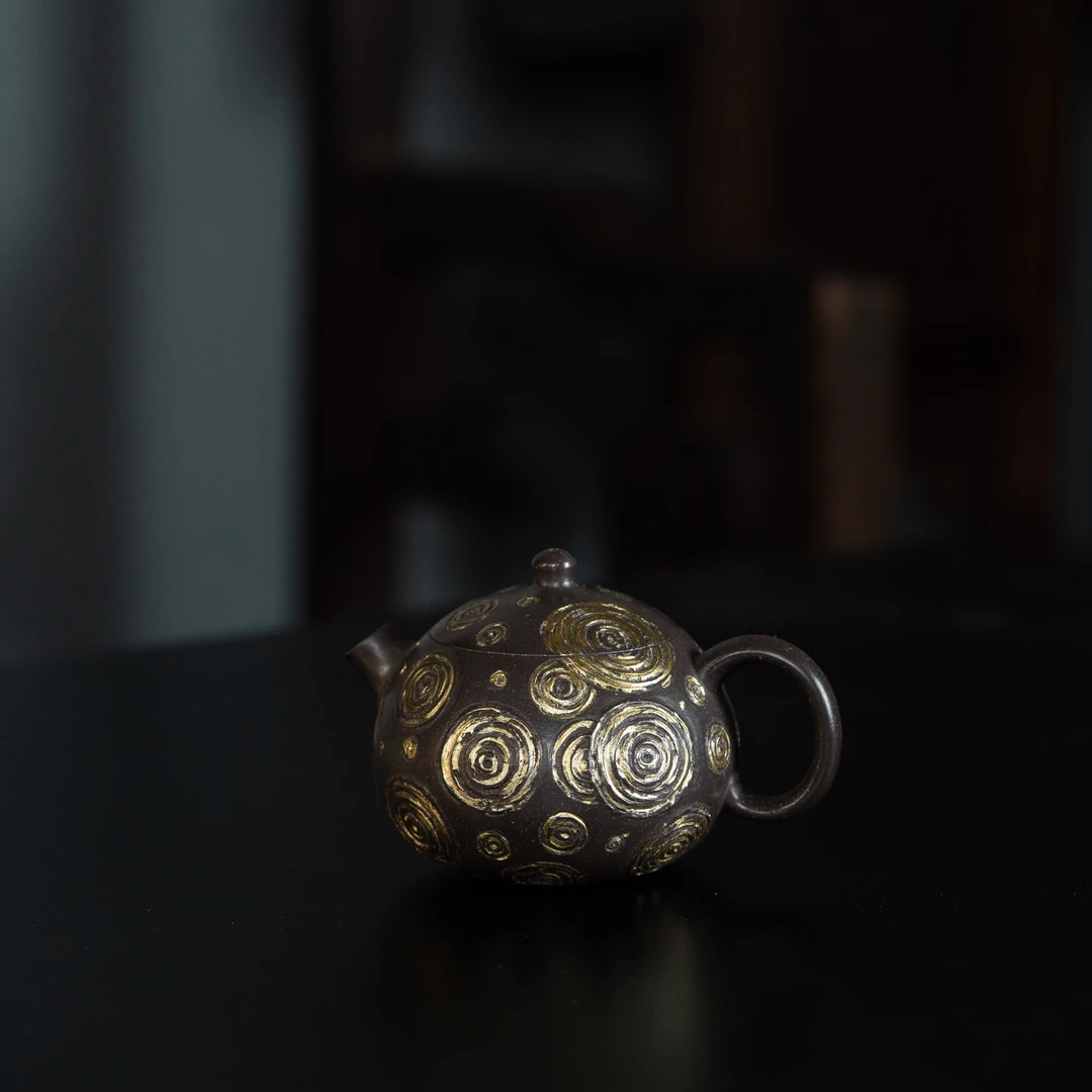 【星空系列】星梦西施 邵诚制 天青泥 130cc 盛丰源紫砂壶