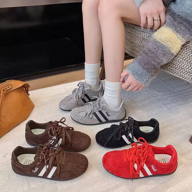 【运费险补贴】2025新款德训鞋四季通用春秋季女鞋系带