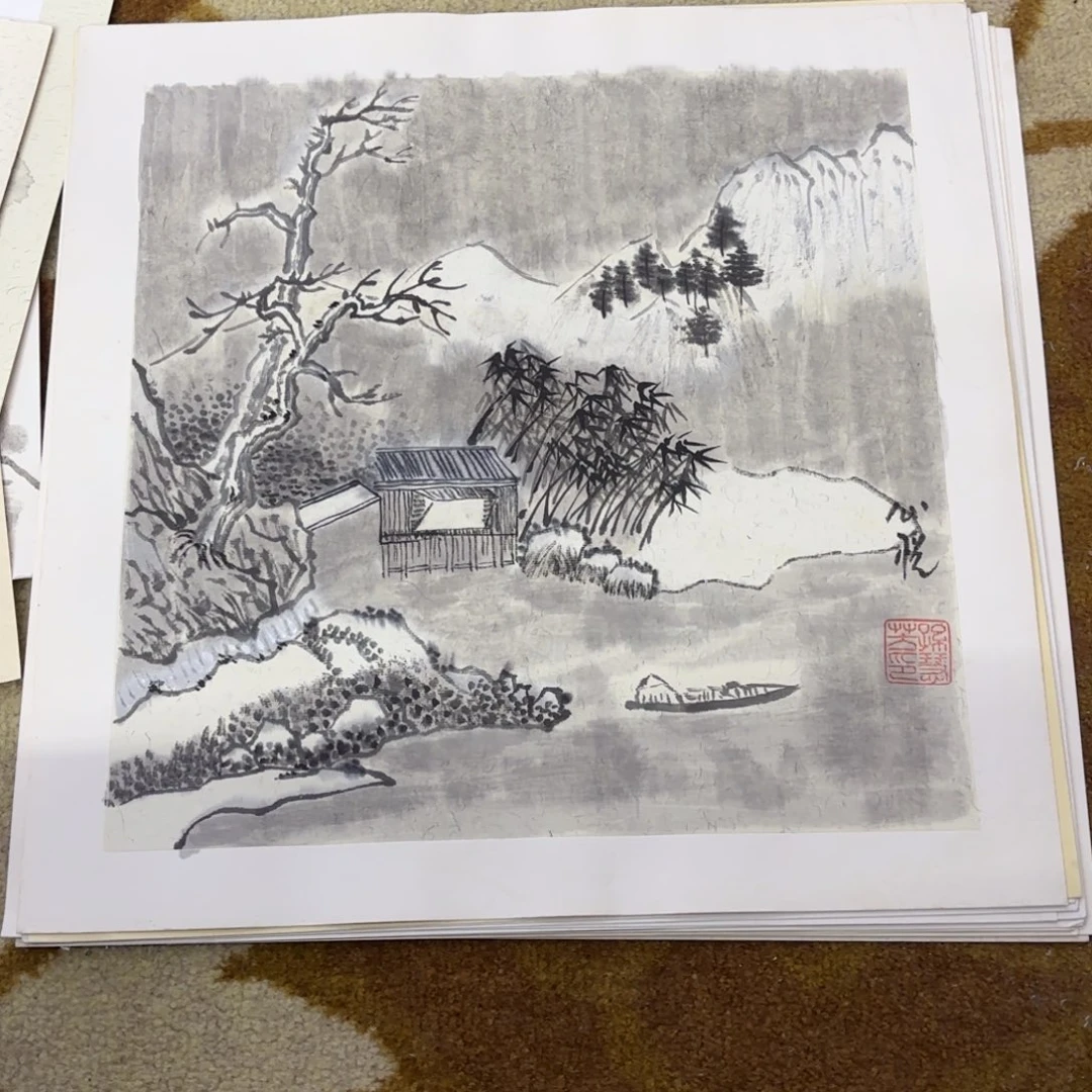 国画38-38卡纸作品艺