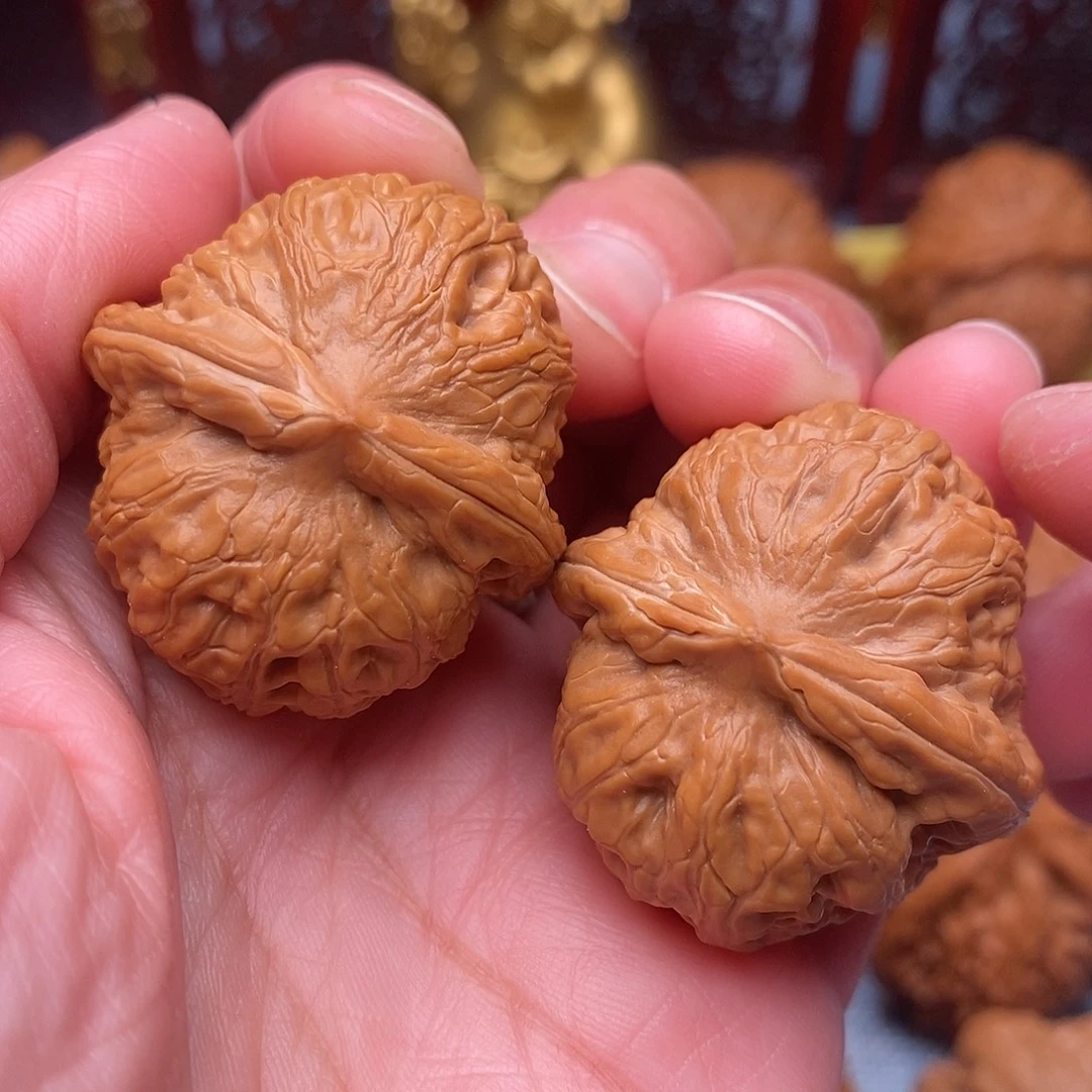 文玩核桃把件毕业全品手捻元宝35尺