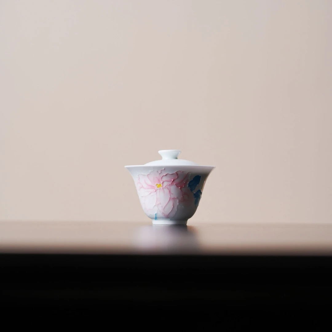 明知山志-有田烧-国色惊城-凡灵盖碗（品牌黑盒）