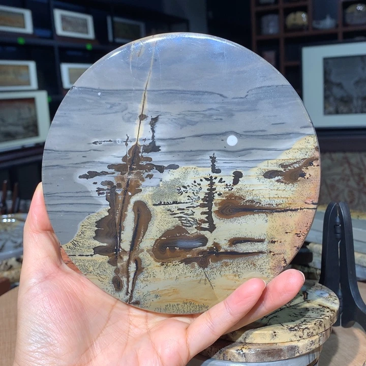 广西国画石摆件，观赏收藏