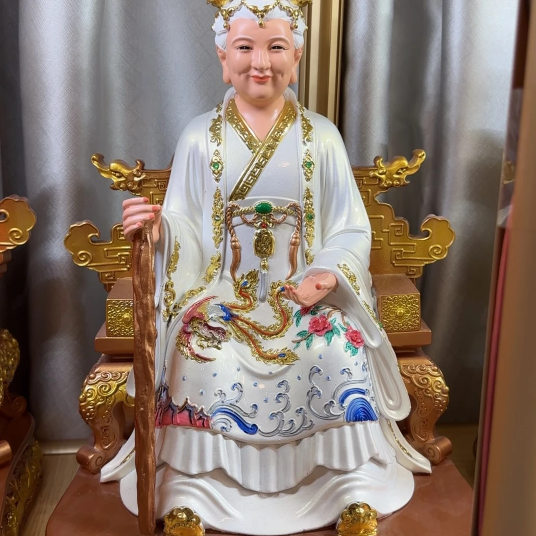 树脂19树脂白玉奶奶摆件