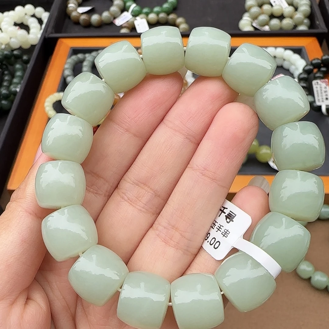 和田玉未镶嵌手链