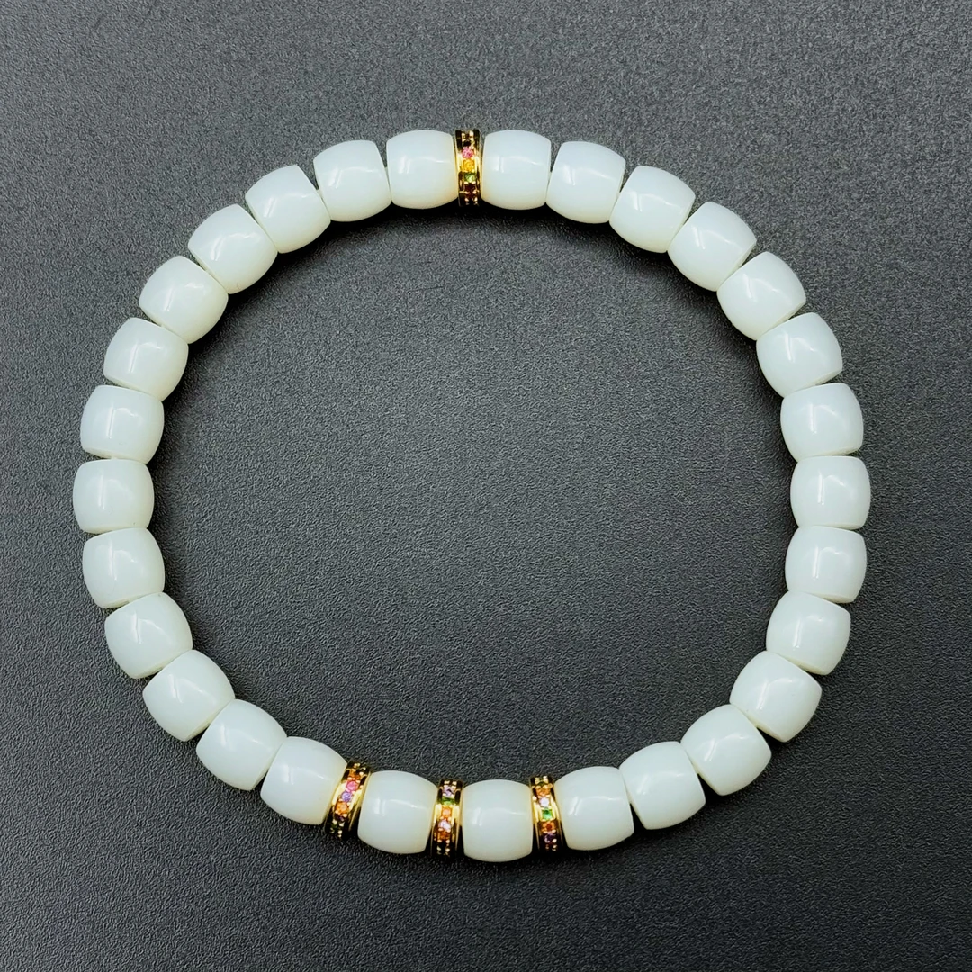 小天出品·米达直切设计款系列和田玉手串（多样性发一件）送礼