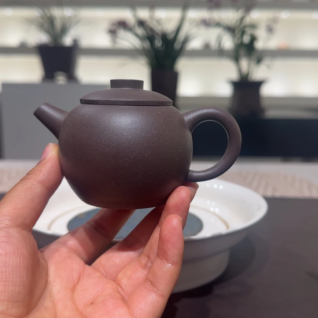 越***动茶壶紫砂四号井紫泥巨轮珠微瑕特价尾款