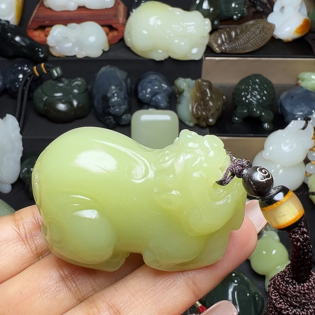 *****软玉未镶嵌把件新疆天然精品料子