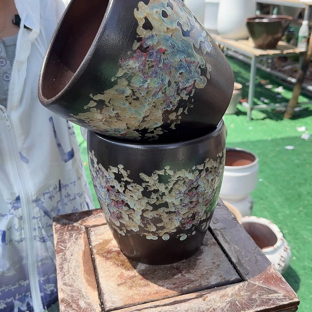 紫砂花盆王嫂花盆0709-b1003高20口18