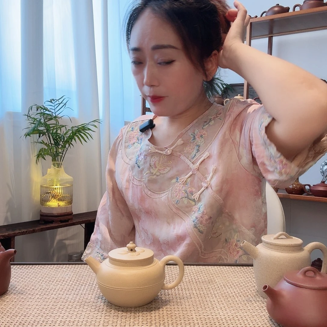 本山绿泥莲灯壶150cc