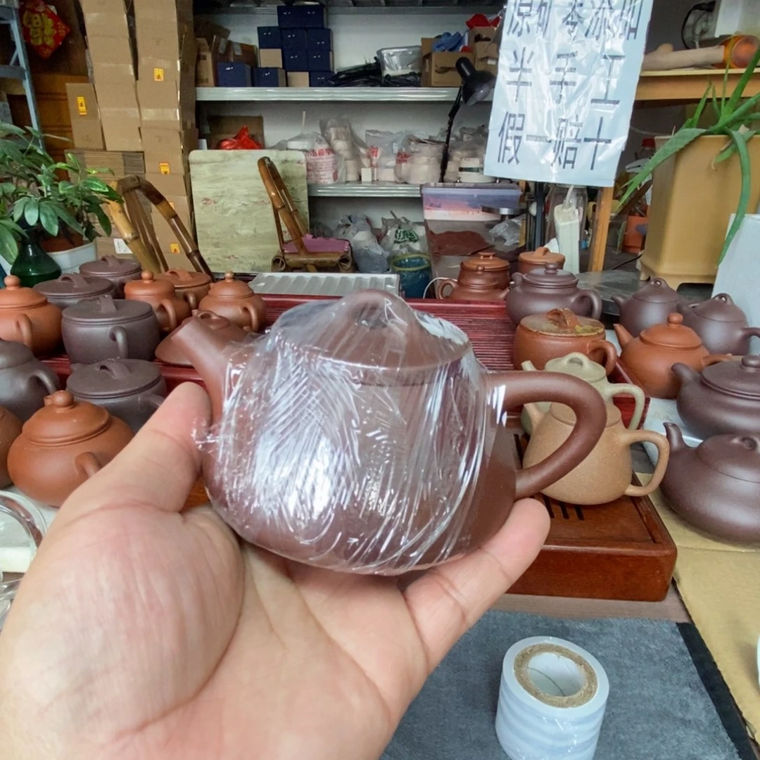紫砂茶壶?****a底漕青零添加石瓢壶不是半手工壶假一赔十