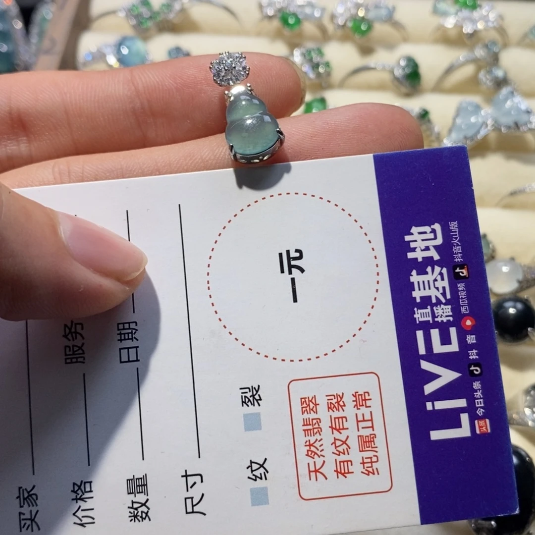 鸬****颈饰未镶嵌翡翠翡翠