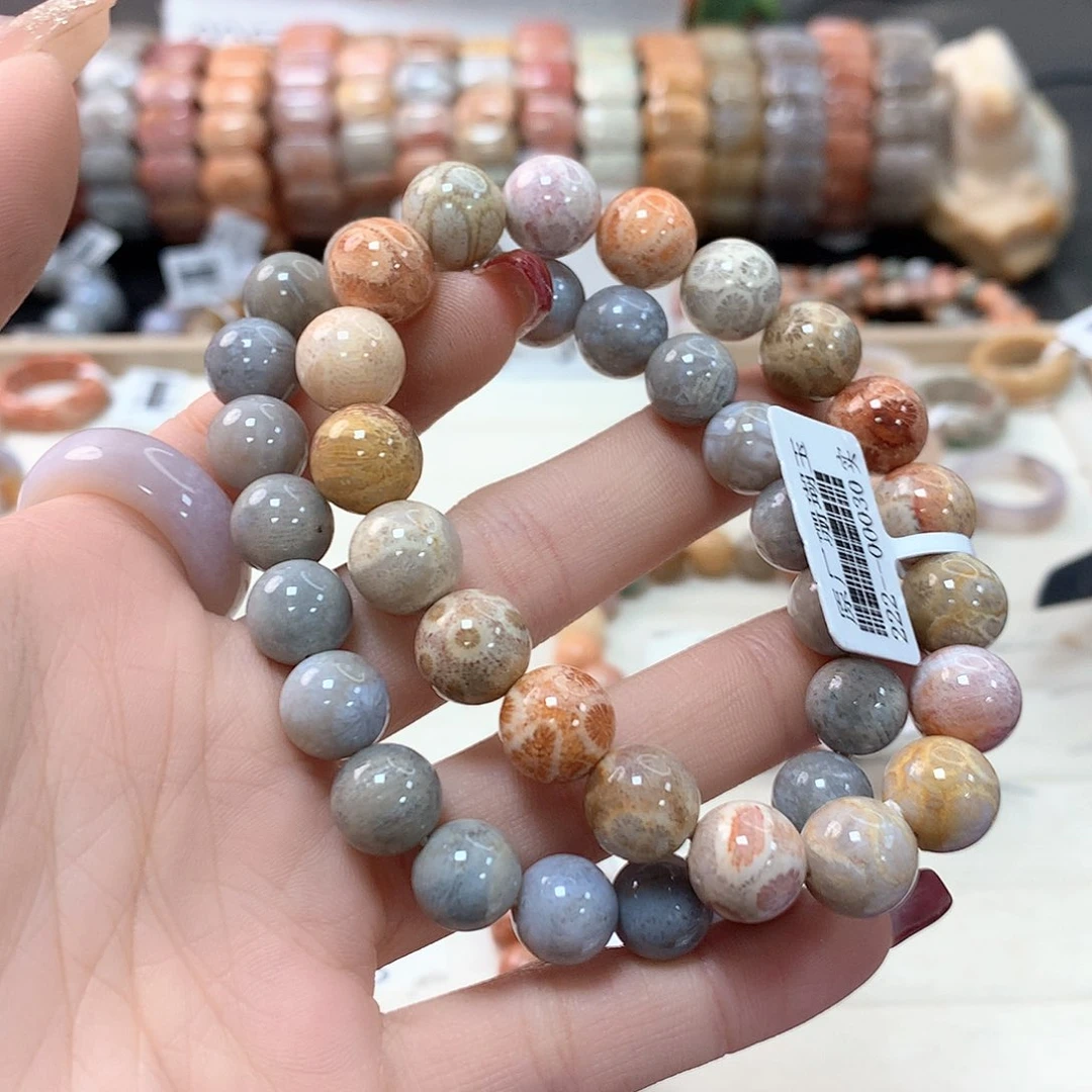 硅化珊瑚（珊瑚玉）手链未镶嵌你**王208