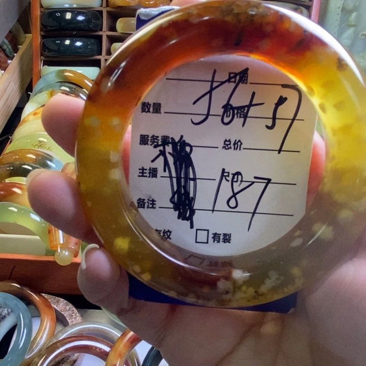 微***火未镶嵌蛇纹石玉手镯