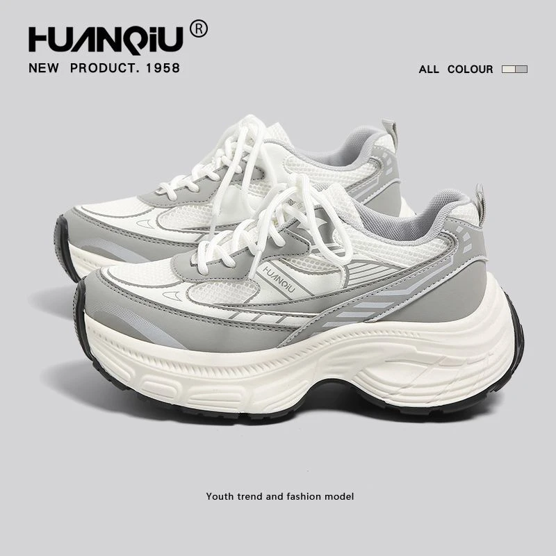 环球超火厚底老爹鞋女2025新款夏季小个子增高休闲时尚运动鞋子女