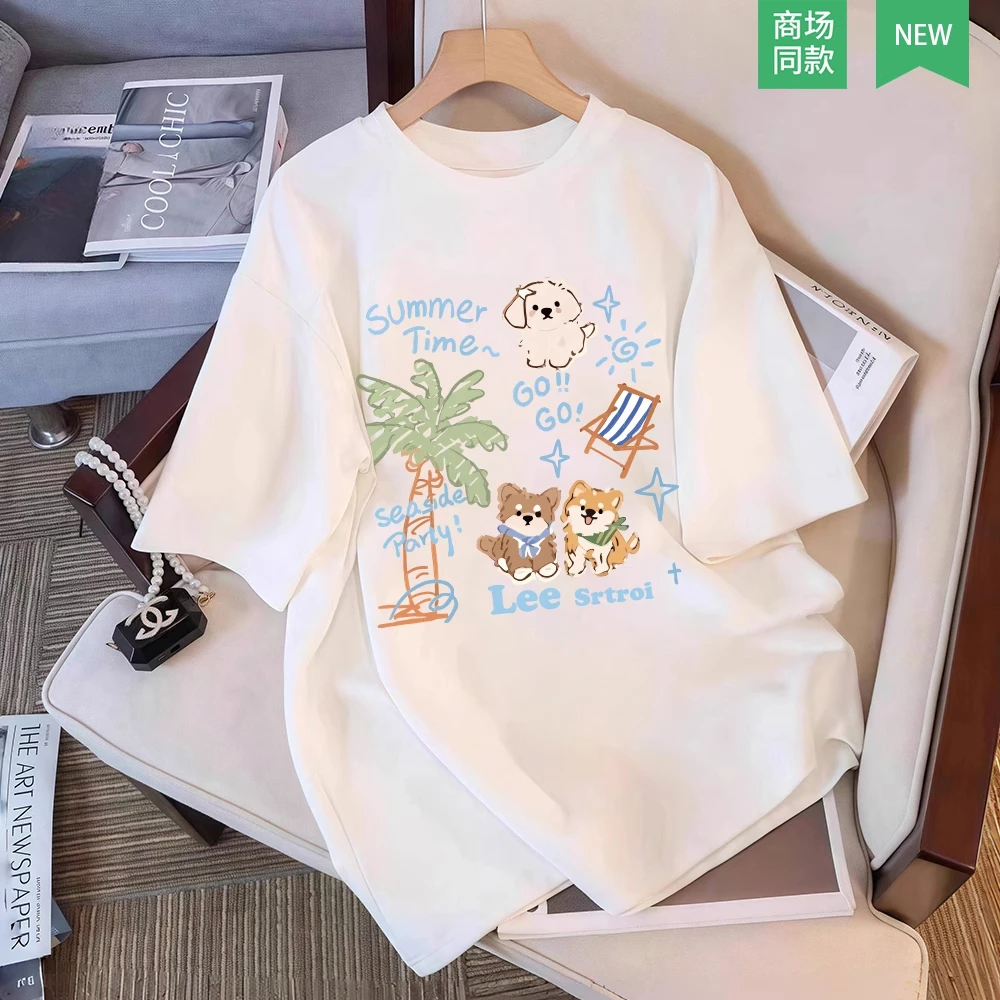 奥莱精选丨一折专区丨夏季纯棉短袖t恤男款oversize卡通百搭上衣