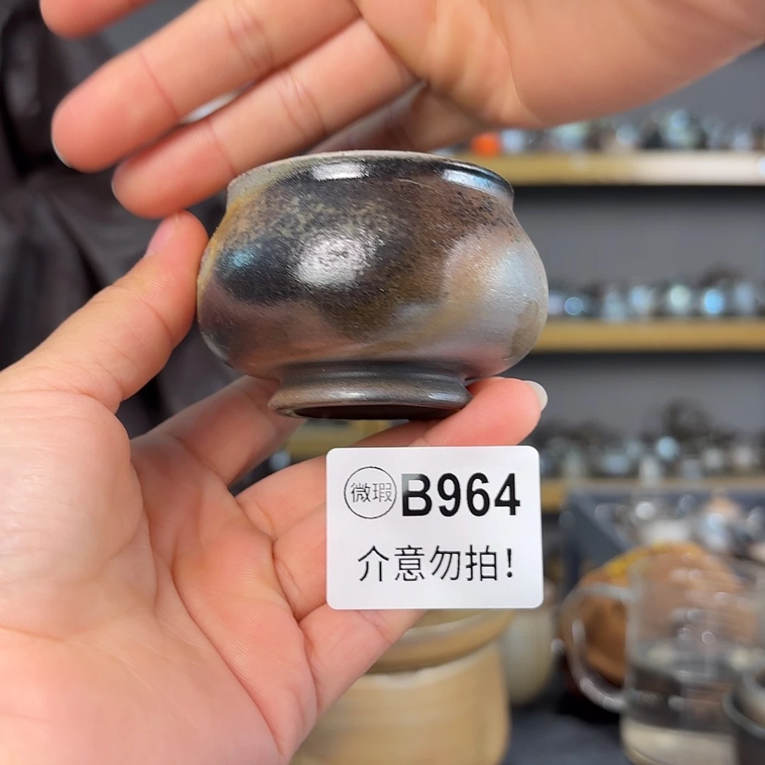 坭兴陶柴烧全手工原矿泥料杯