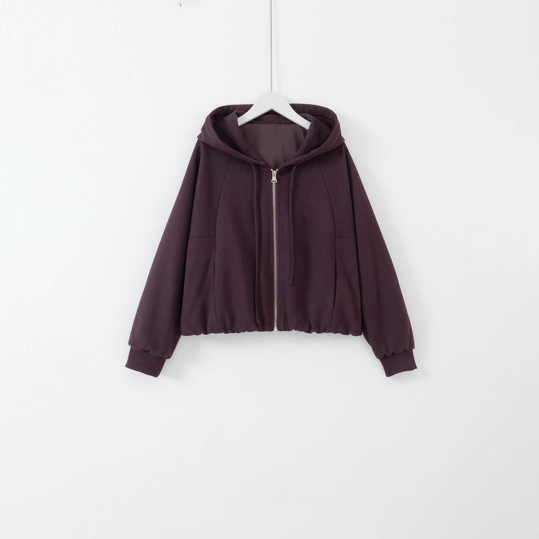 几里与麻 立裁宽松休闲连帽卫衣 衣长52胸围120 2091250