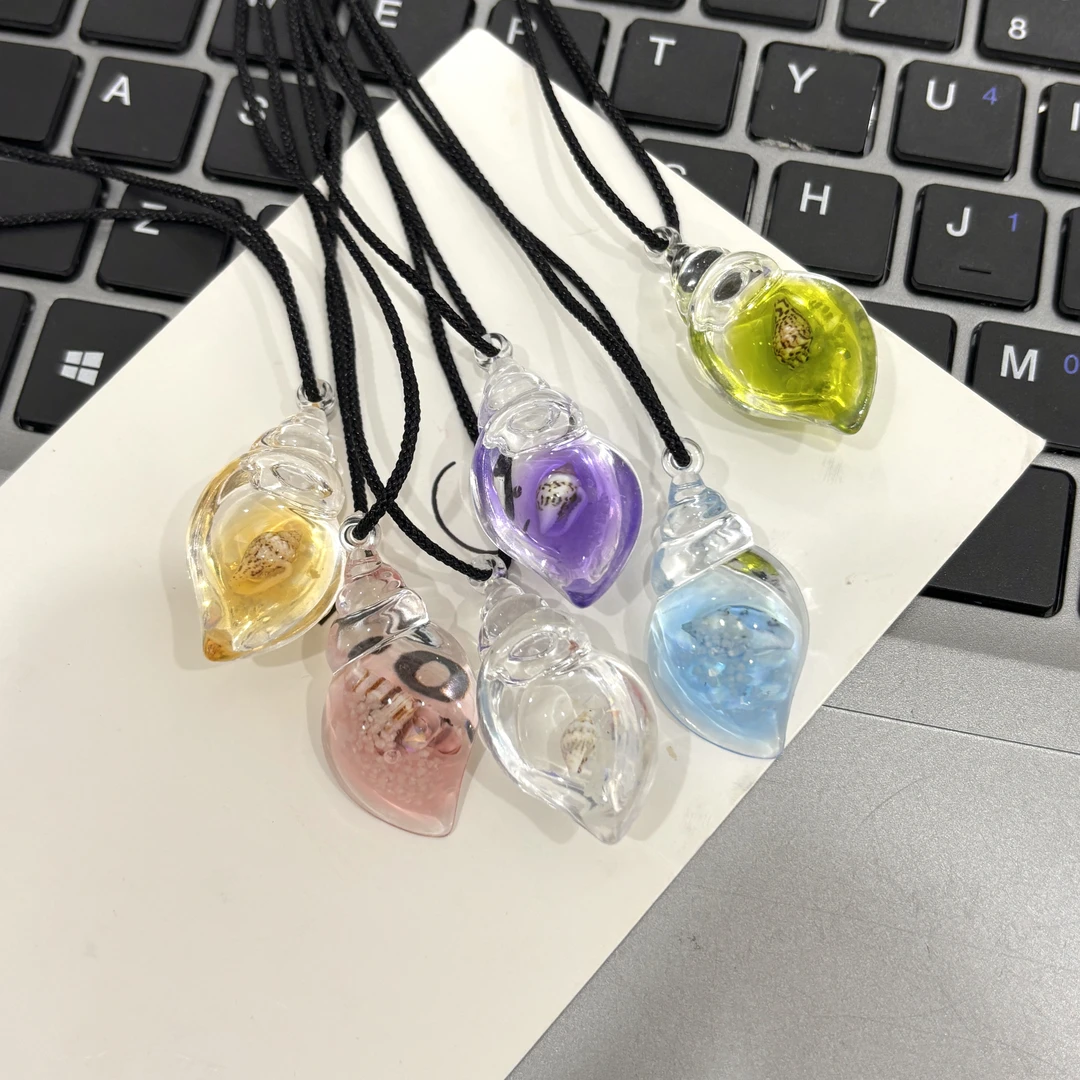 【奈奈】小螺号海螺挂饰送朋友闺蜜可调节项链里面都是真的海螺