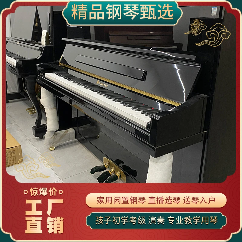   贝多芬钢琴家用初学练习考级实木钢琴