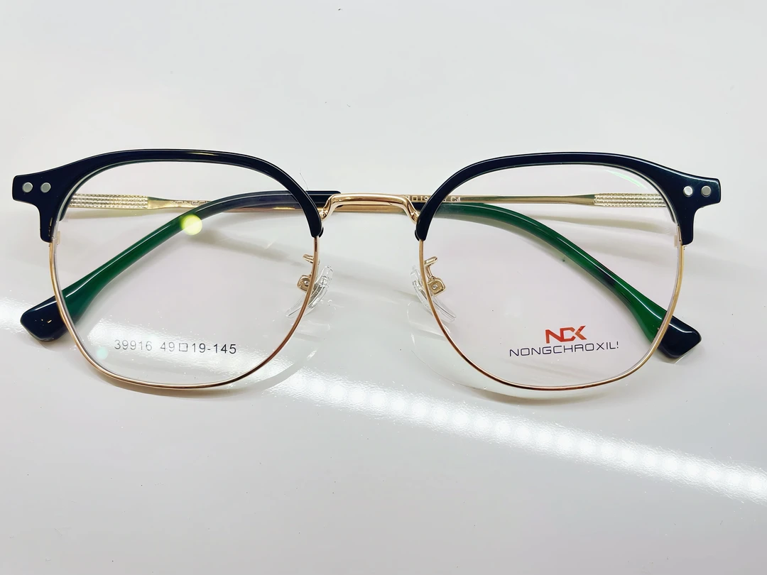 超轻半框近视眼镜男女通用可配度数素颜神器眉毛半框显瘦镜架