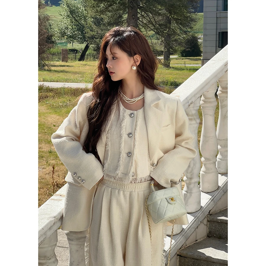 CHICHEN 《月光宝盒套装》小香风外套 马甲