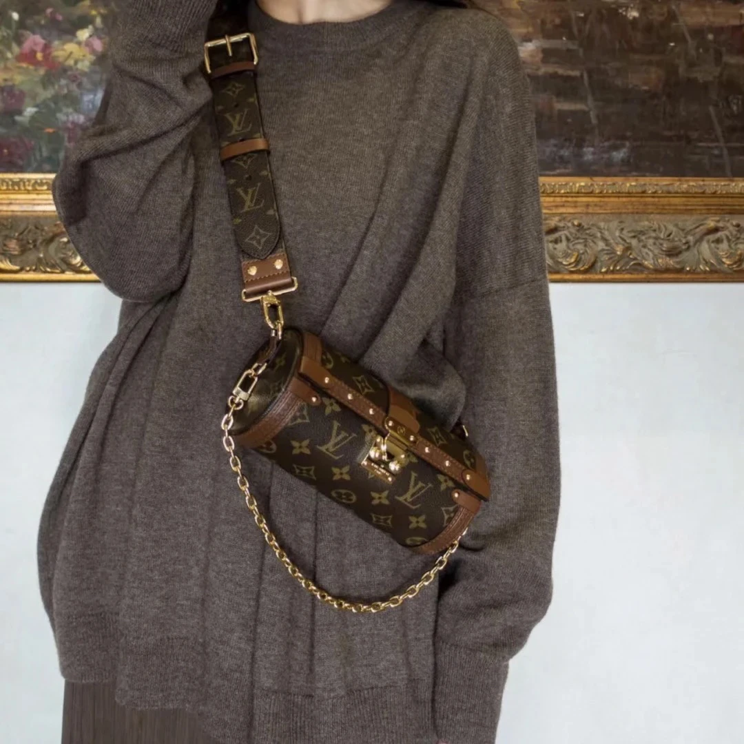 95新 LouisVuitton/路易威登 只盒/Papillon巴比龙单肩斜挎包