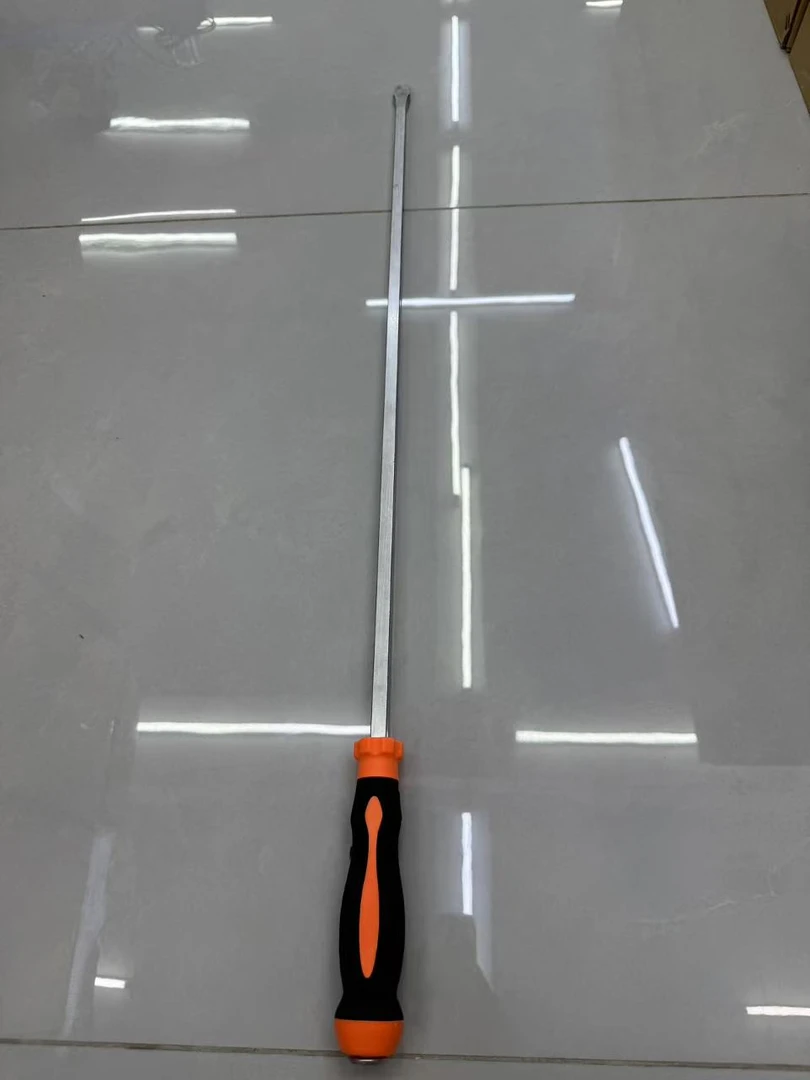 特大号长杆加粗加长可敲击工业级一字螺丝刀撬棍改锥