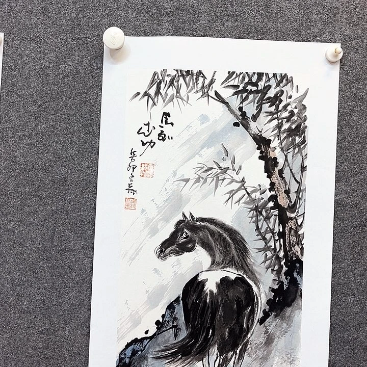 国画新年快乐哦小