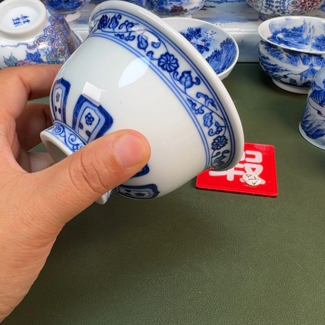 陶景德镇纯手绘茶具圆圆249
