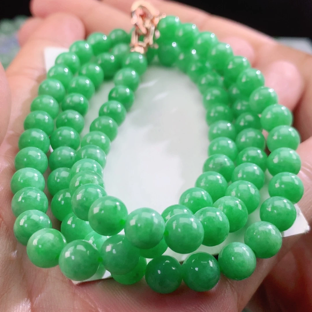 翡翠未镶嵌颈饰046卡8