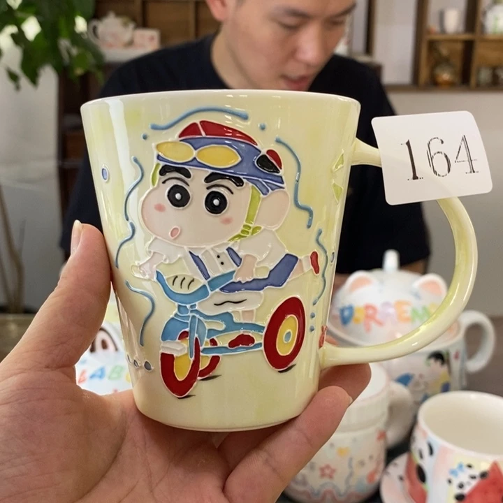 瓷片景德镇釉下彩手绘