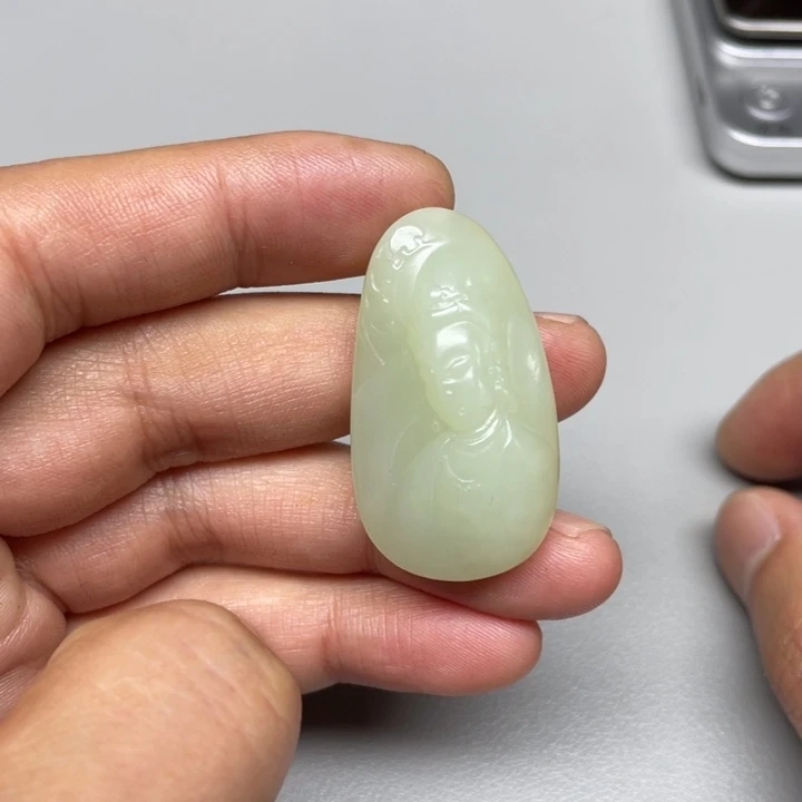 和田玉吊坠(不含链)未镶嵌菁****长