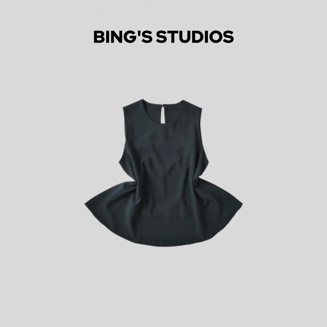 Bing Studios｜夏季时尚气质百搭轻薄醋酸背心YN81027