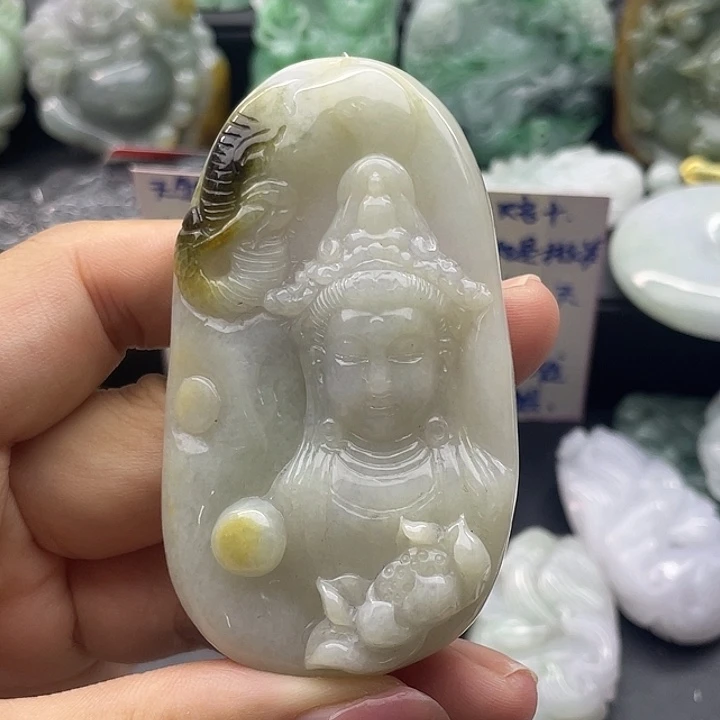 翡翠未镶嵌颈饰天然翡翠