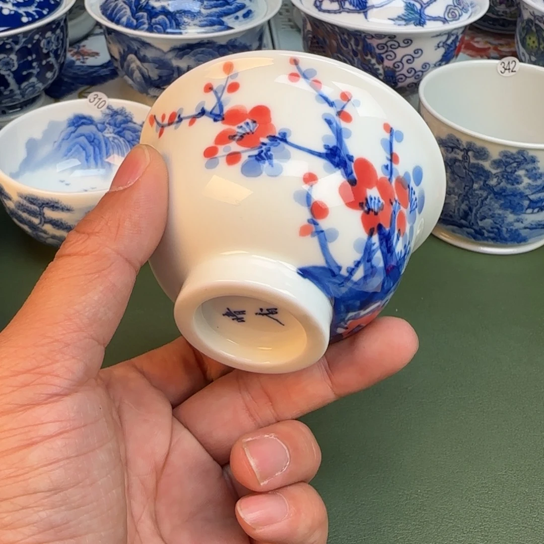 纯手工纯手绘茶具石头340